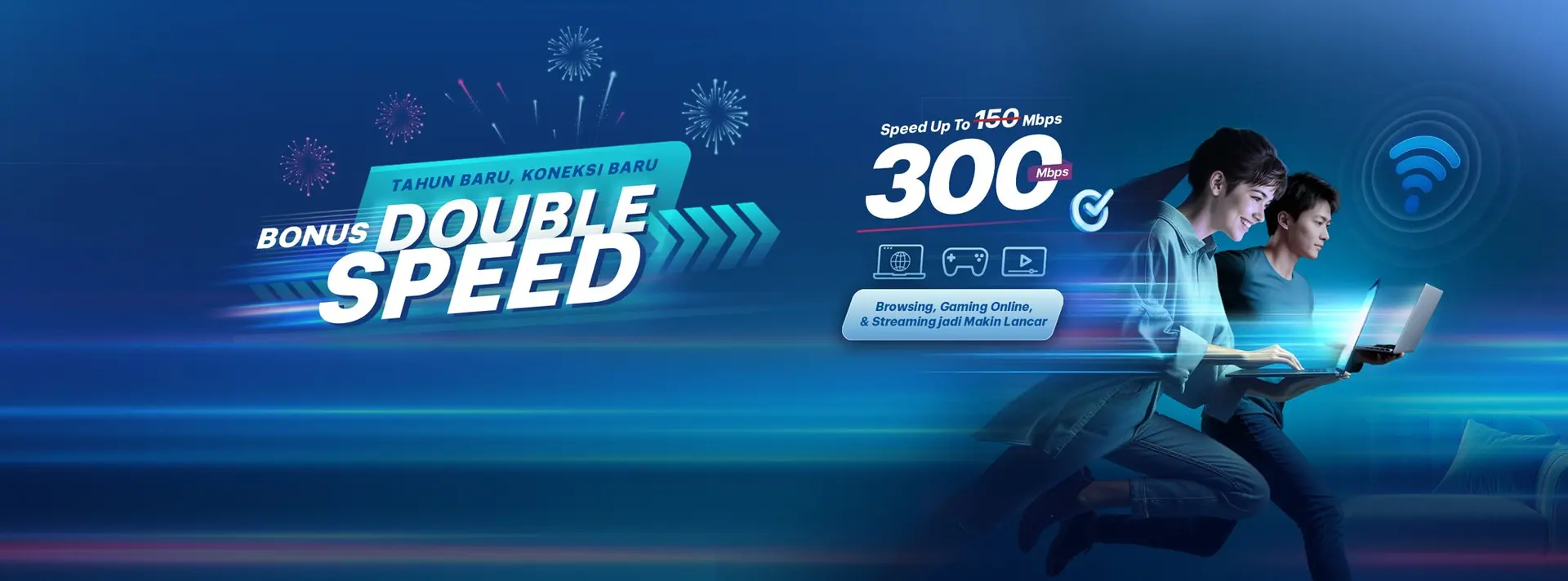 Bekerja dari rumah (WFH) lancar dengan koneksi internet fiber optic unlimited First Media